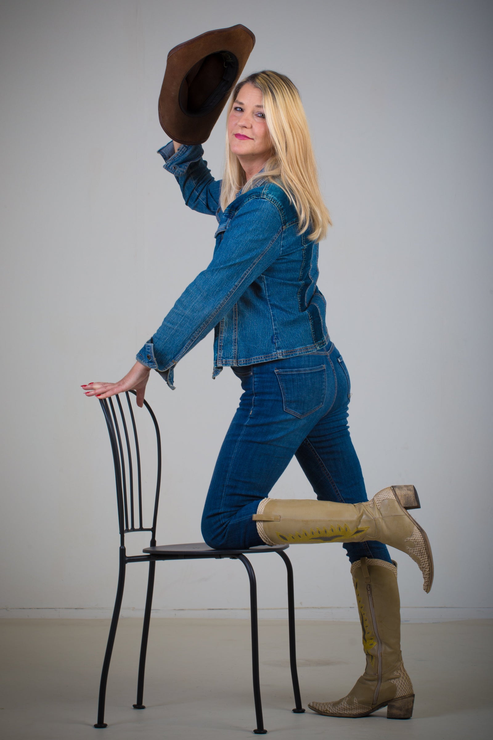 Bootcut Jeans im klassischen Western Stil – Vintage Damenmode