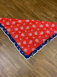 Jupe maxi originale des années 70 avec écharpe triangulaire jupe vintage taille 34