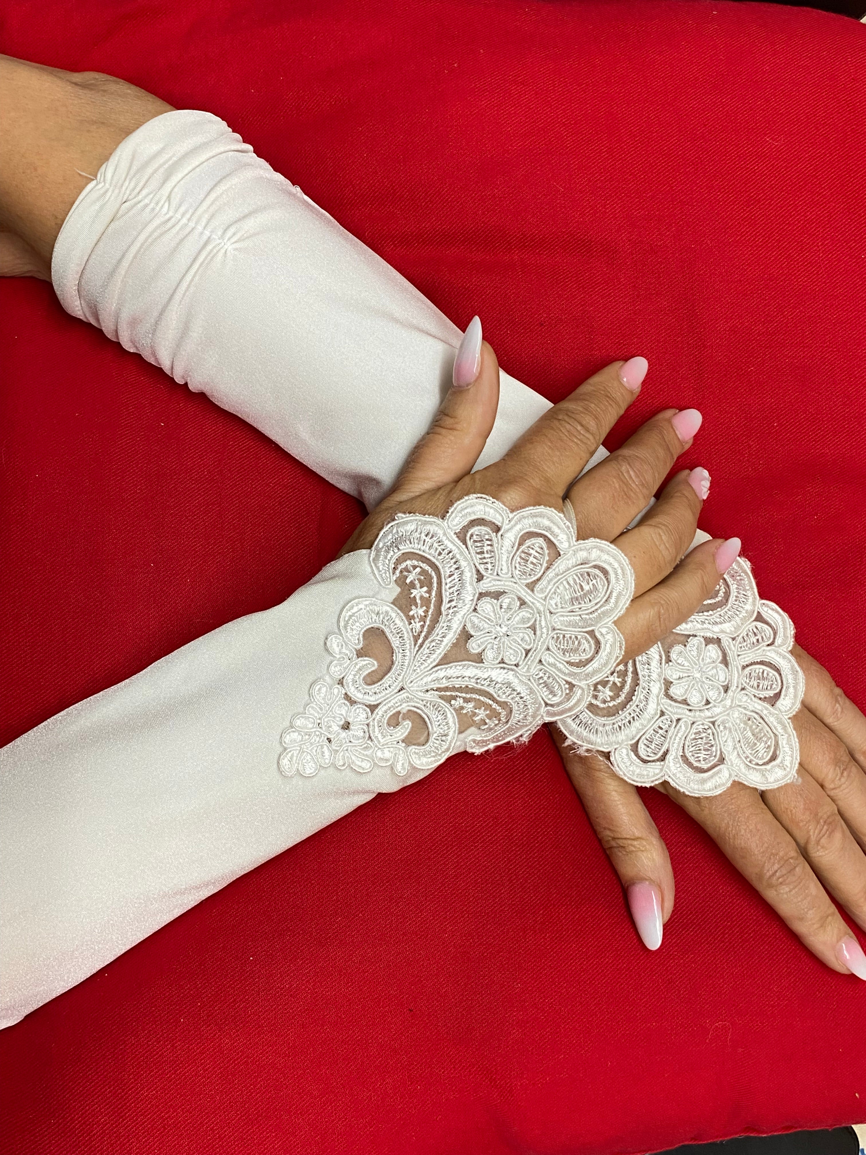 hochzeit handschuhe fingerlos Fingerlose Brauthandschuhe in ivory, Vintage