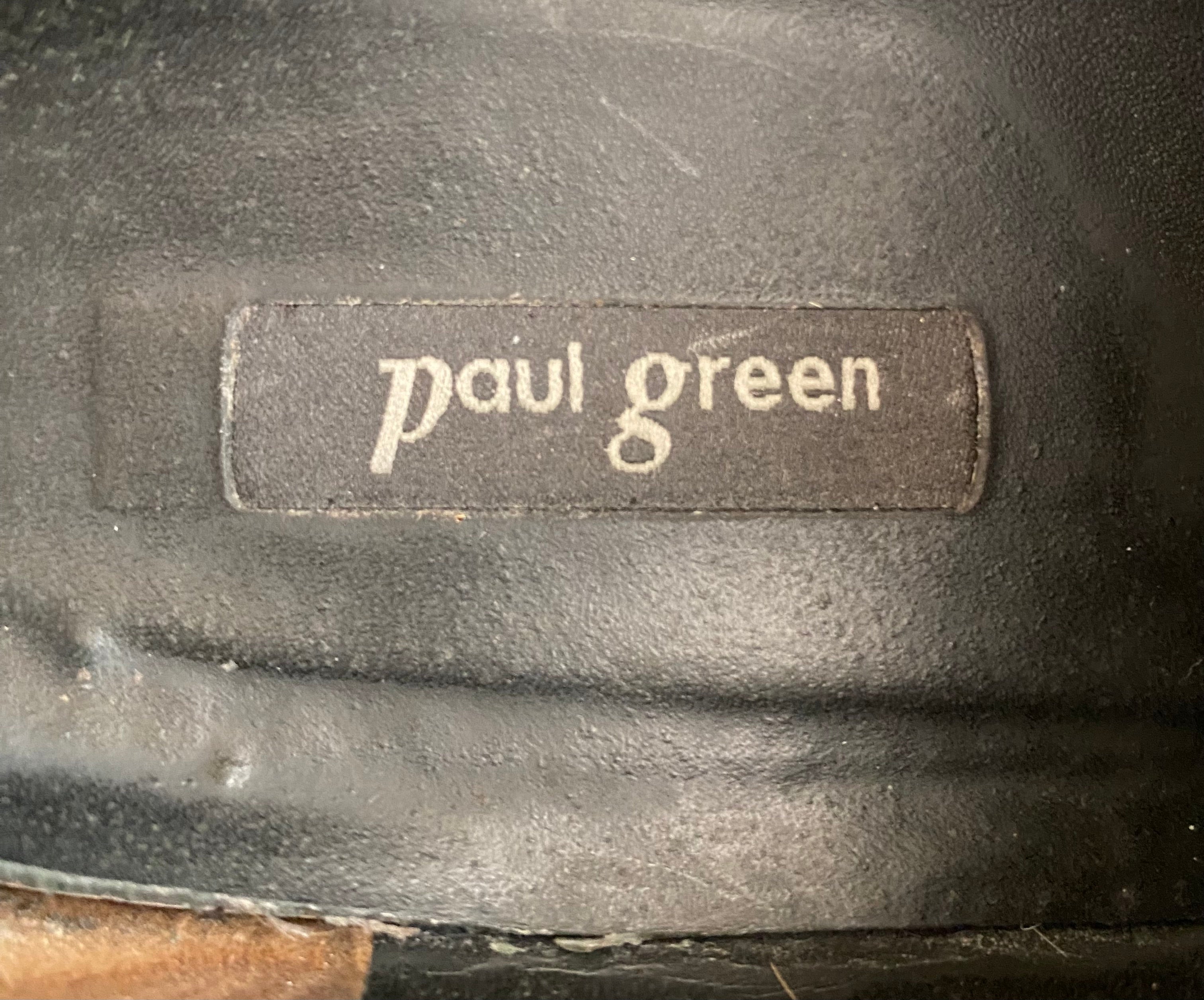 Paul Green Damen Schnürschuhe, Vintage Lackschuhe Gr.38
