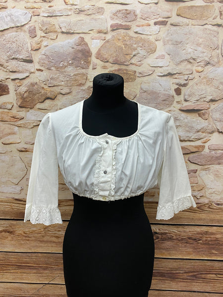 Dirndlbluse Secondhand offwhite Gr.46