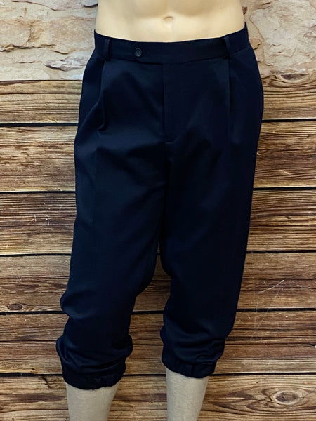 Dunkelblaue Knickerbockerhose  Gr.54 im Vintage-Stil, B 103 cm