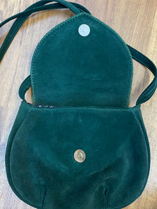 Vintage Dirndltasche Trachtentasche dunkelgrün