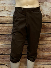 Vintage Knickerbockerhose in Braun, Slim Fit