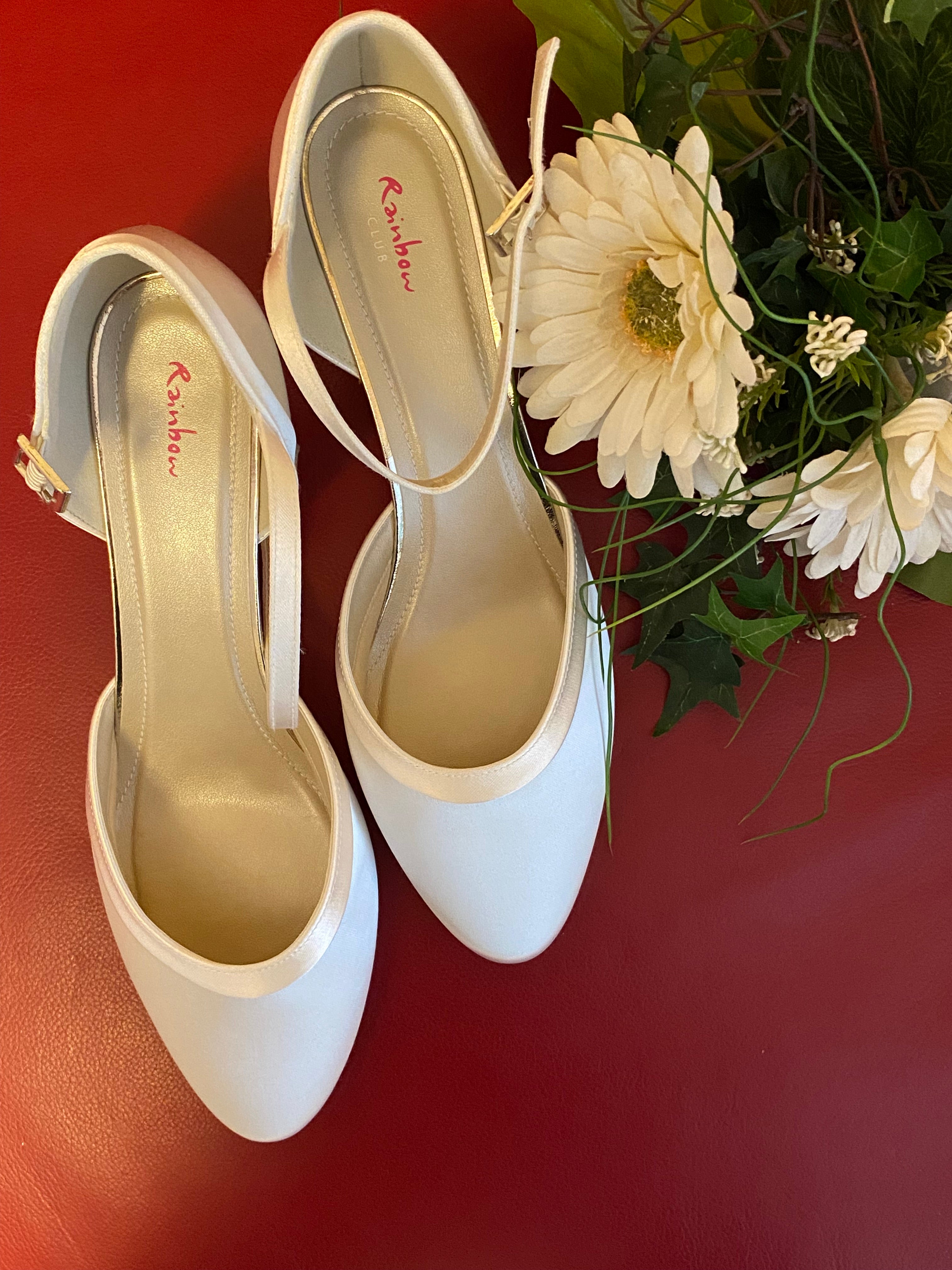 Brautschuh Letty Ivory Satin von Rainbow Club – Glad Rags