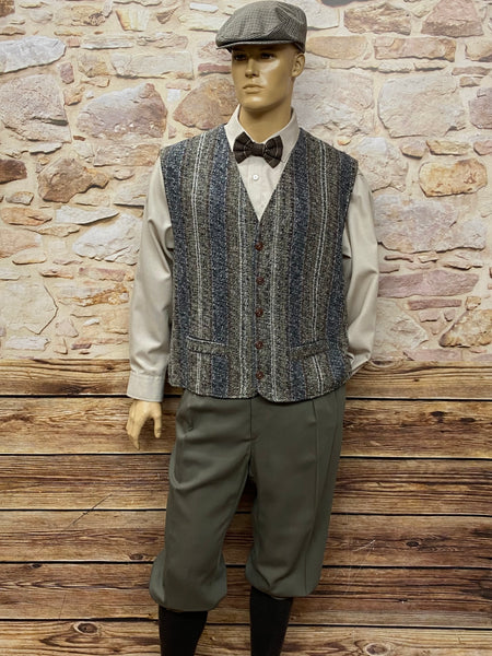 20er Jahre Paperboy Anzug mit Knickerbocker und Weste Gr.5820er Jahre Paperboy Herrenkostüm mit Knickerbocker 7teilig