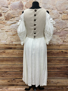 Stockerpoint Landhaus Kleid Trachten beige mit Schürze Gr.38