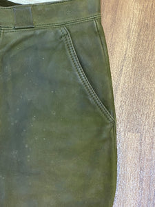 Trachtenkniebundhose aus Leder Gr.46 Bund 81 cm