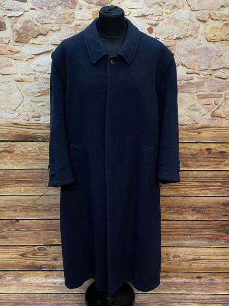 Schneiders Salzburg Herrenmantel – Navyblau – Gr. 56 – Vintage 1980er Jahre