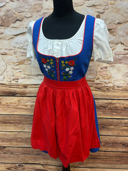 Kurzes Dirndl in Royalblau – Gr. 38