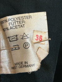 Schwarzes Vintage-Tüllkleid aus Westdeutschland – Größe 36