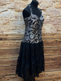 Glanzvolles Lurex-Spitzenkleid „Fashion Style YM“ Gr. 40
