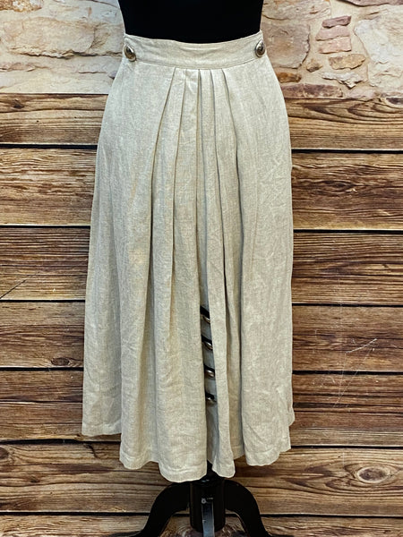 Langer Trachtenrock aus Leinen