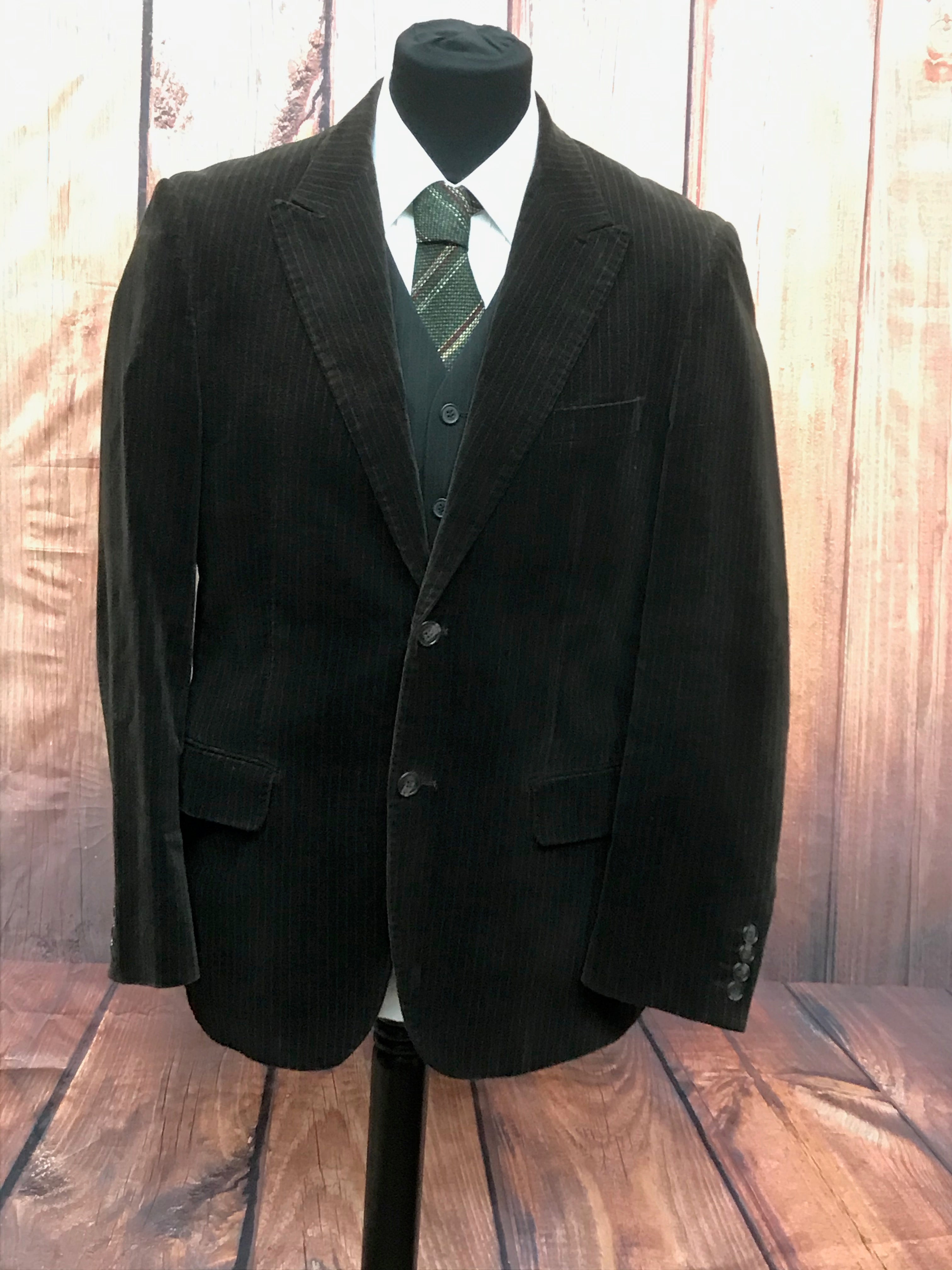 Vintage Sakko Jacket Blazer Samtjacke Gr.52