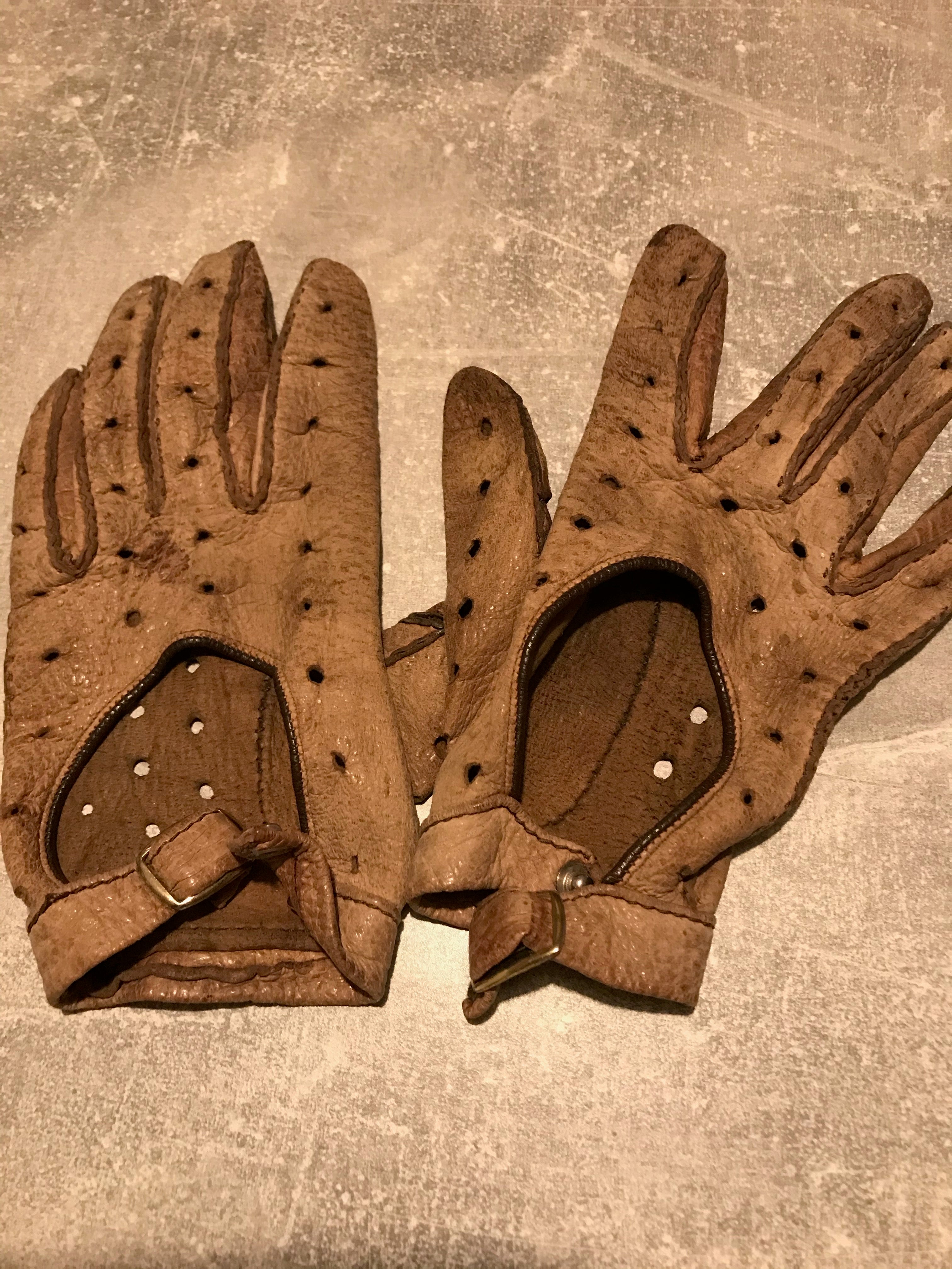 autofahrer handschuhe oldtimer Antike Autohandschuhe Oldtimer, braun – Vintage