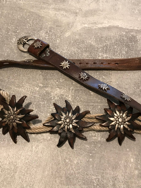 Brauner Trachtengürtel Damen Landhausstil