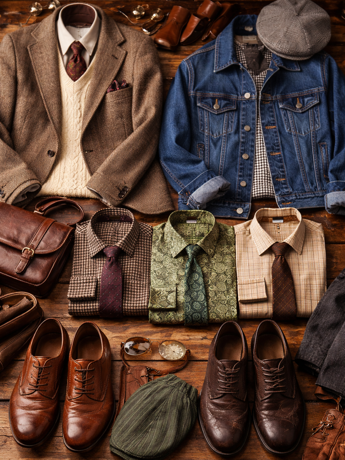 „Herren New In – neue Vintage Herrenmode mit Hemden, Jacken, Schuhen und Accessoires“