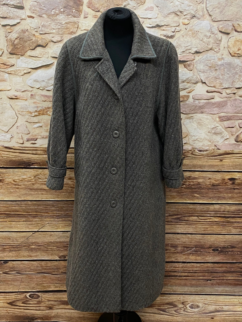 Vintage Mantel im 20er Jahre Stil Damenmantel grau Gr.38