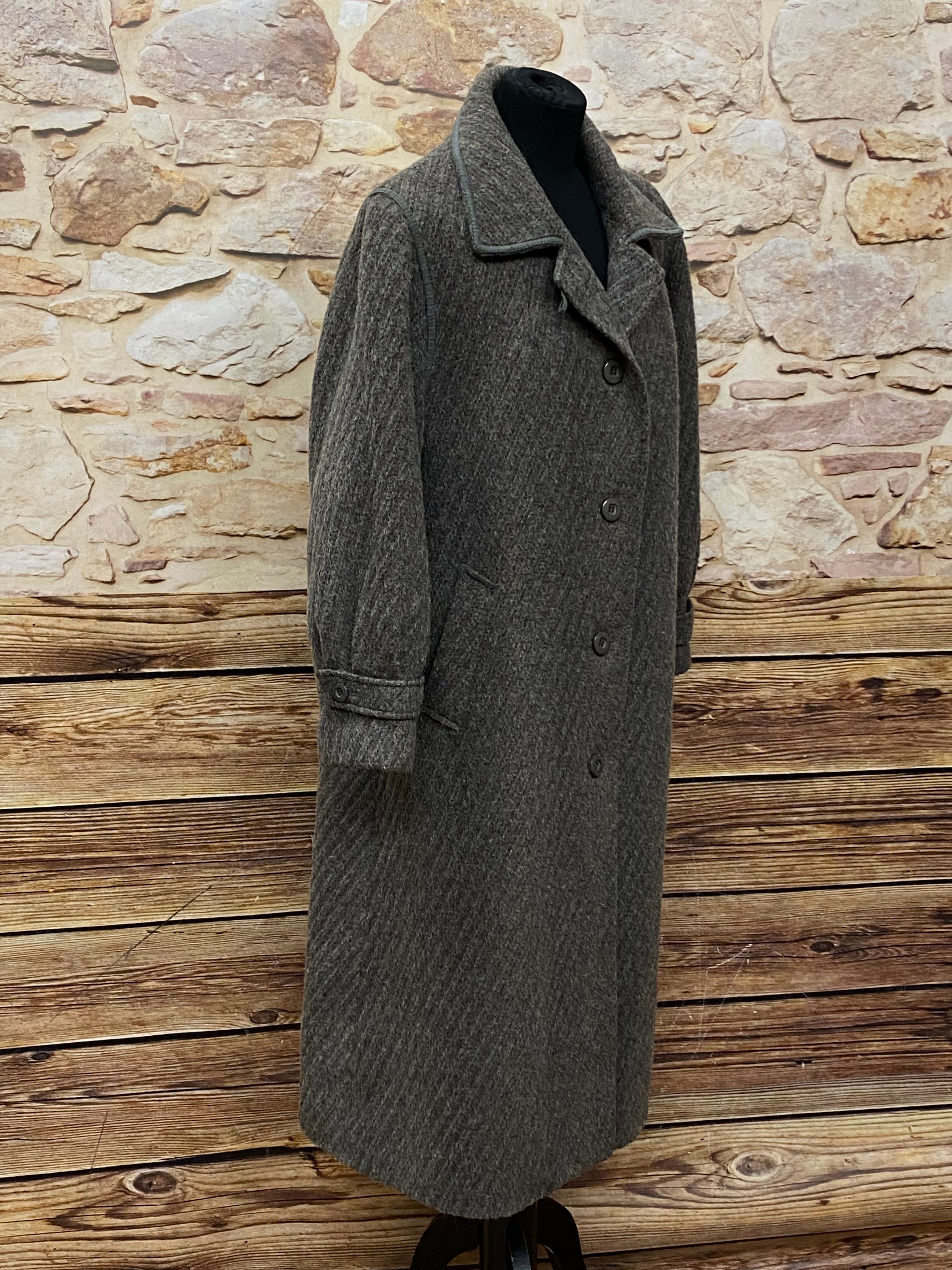Vintage Mantel im 20er Jahre Stil Damenmantel grau Gr.38-42