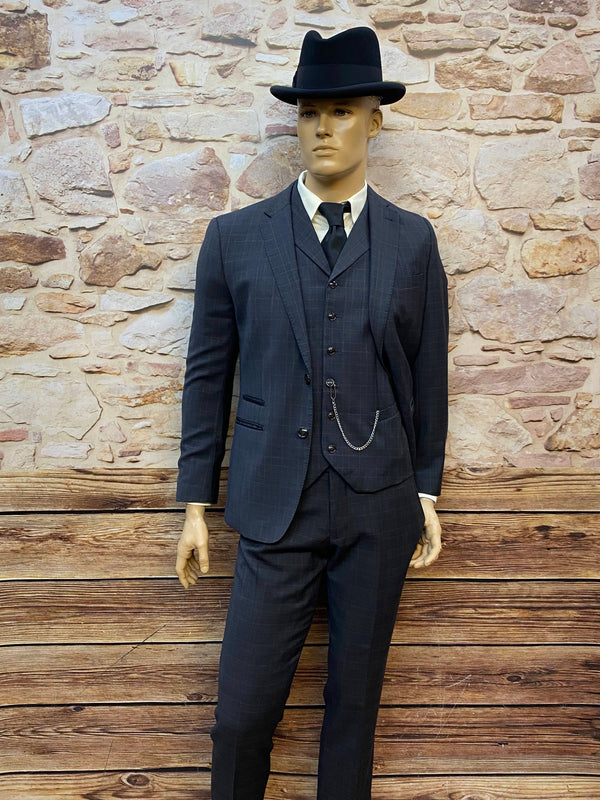 3teiliger Anzug im 20er Jahre Stil, inklusiv Hut, Hemd und Krawatte