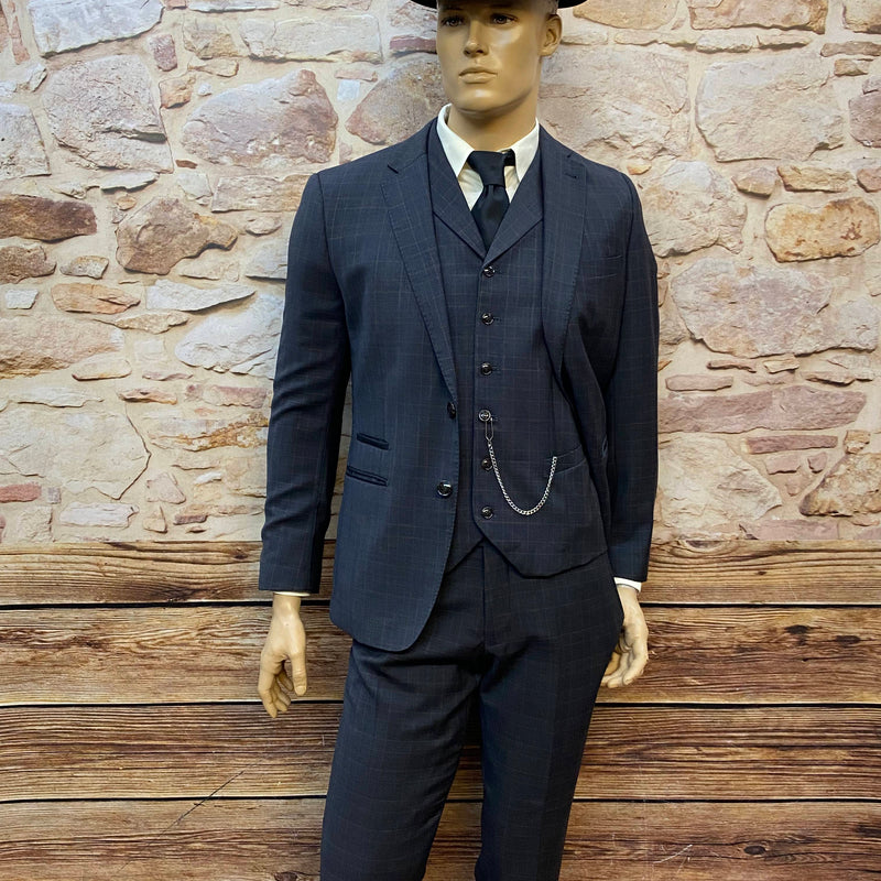 3teiliger Anzug im 20er Jahre Stil, inklusiv Hut, Hemd und Krawatte