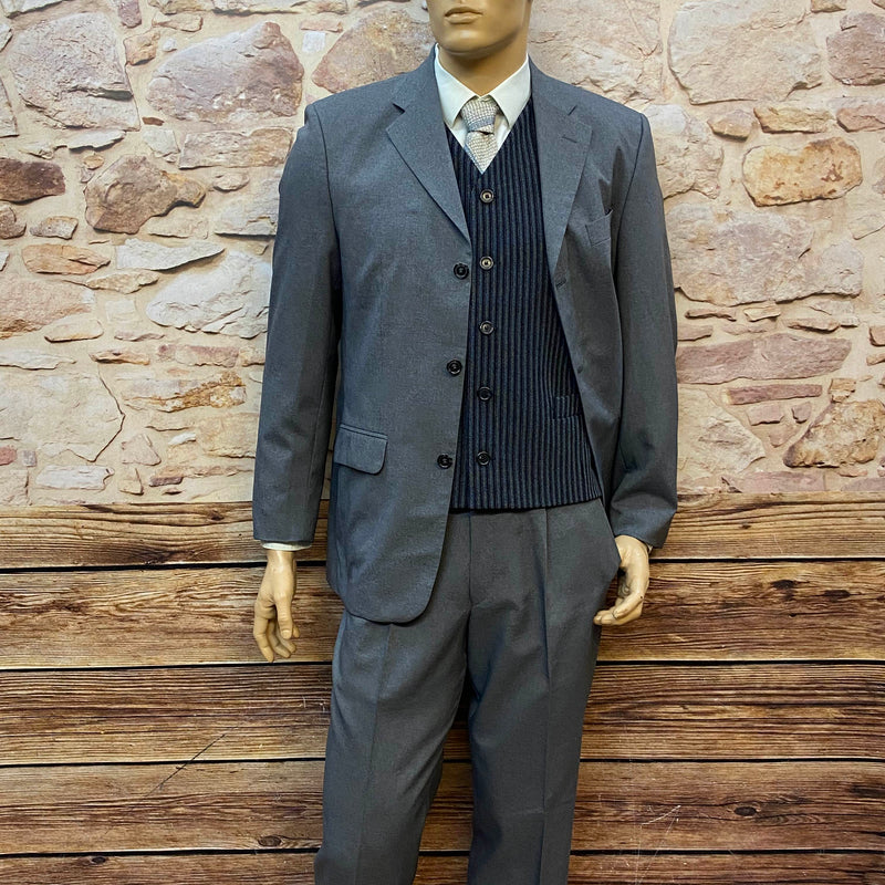 „20er Jahre Herren Outfit grau Peaky Blinders Stil kompletter Anzug Vintage Look“