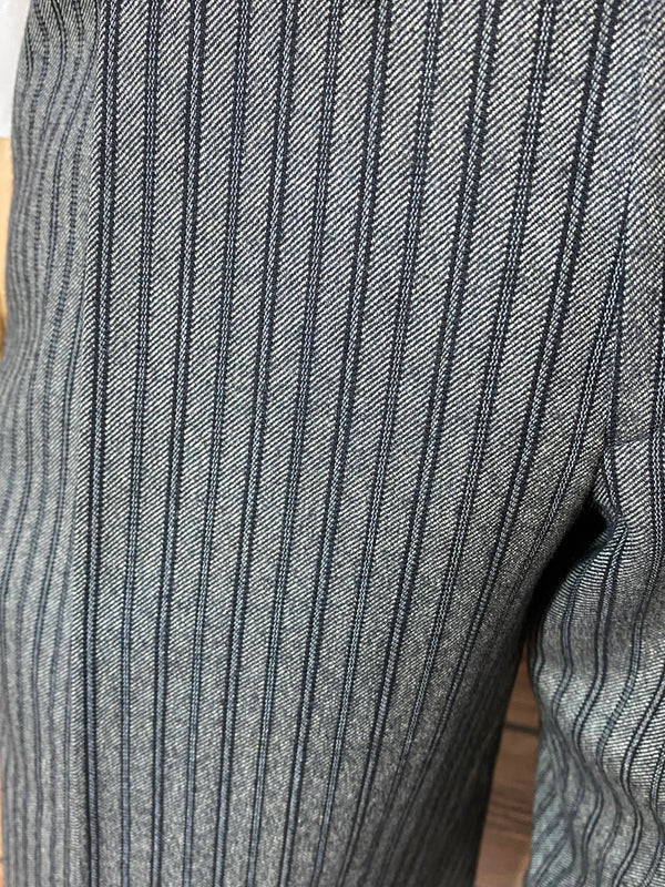 „Detail Stresemann Hose Nadelstreifen Schurwolle Vintage Herren“