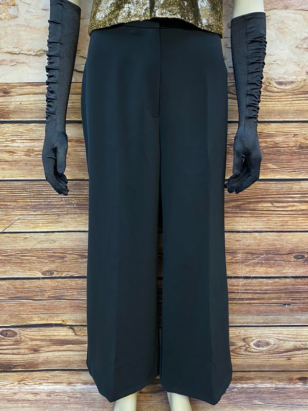 Vintage 20er Jahre Damen Outfit Marlene Stil Schwarz Gold Größe 40/42 – Komplett Set