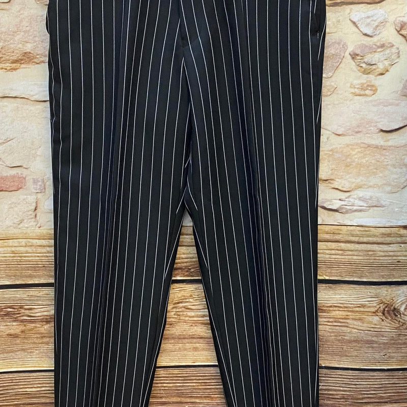20er Jahre Herren Outfit Gr. 90 - Nadelstreifen Schwarz-Weiß, Ansicht 3