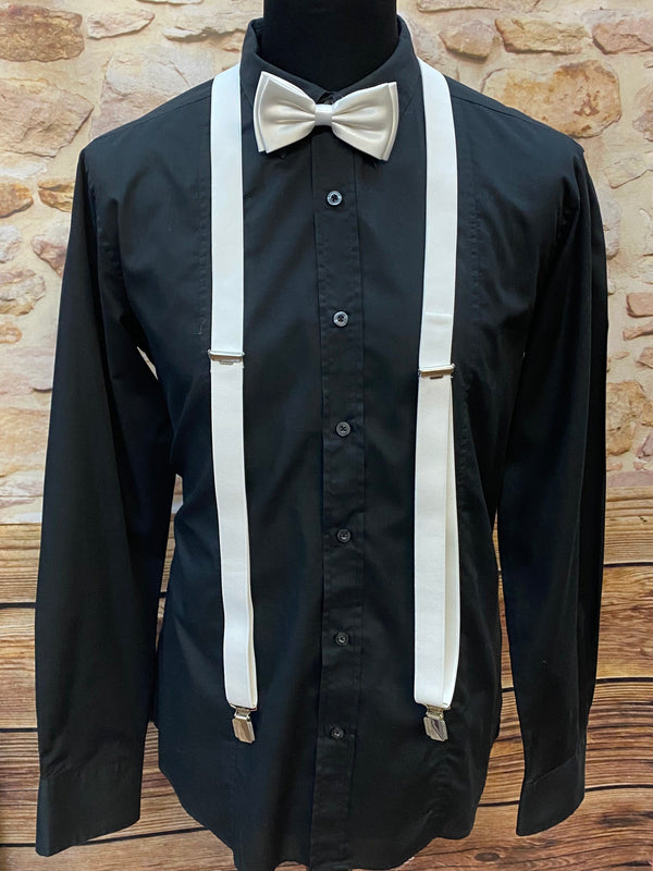 20er Jahre Herren Outfit Gr. 90 - Nadelstreifen Schwarz-Weiß, Ansicht 4