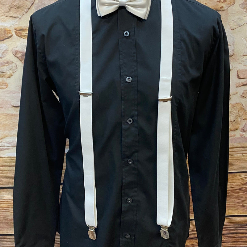 20er Jahre Herren Outfit Gr. 90 - Nadelstreifen Schwarz-Weiß, Ansicht 4
