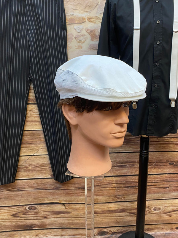20er Jahre Herren Outfit Gr. 90 - Nadelstreifen Schwarz-Weiß, Ansicht 5