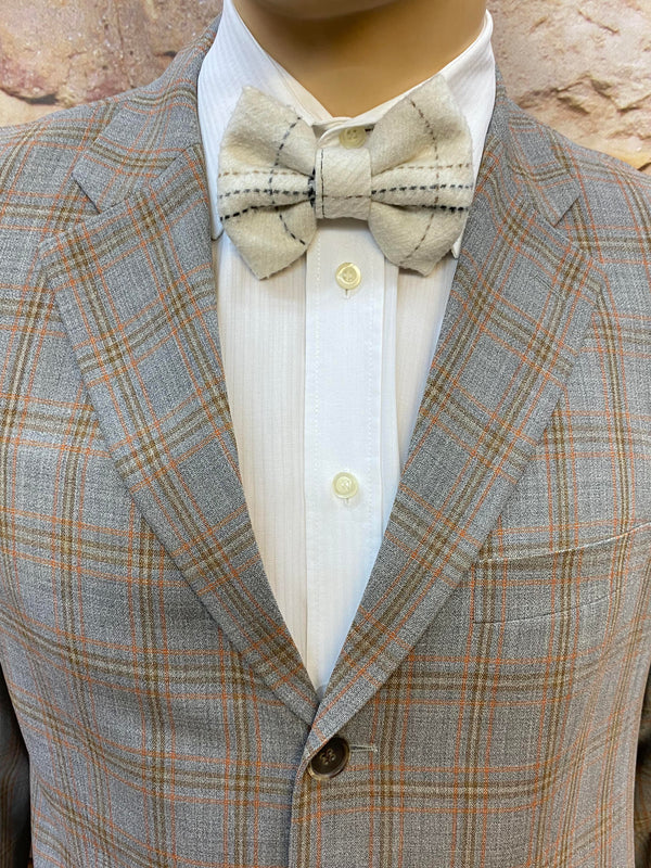 20er Jahre Herren Outfit Gr. 50 - Karo Sakko Creme, Ansicht 4