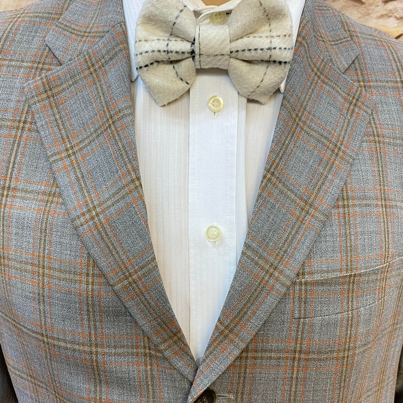 20er Jahre Herren Outfit Gr. 50 - Karo Sakko Creme, Ansicht 4