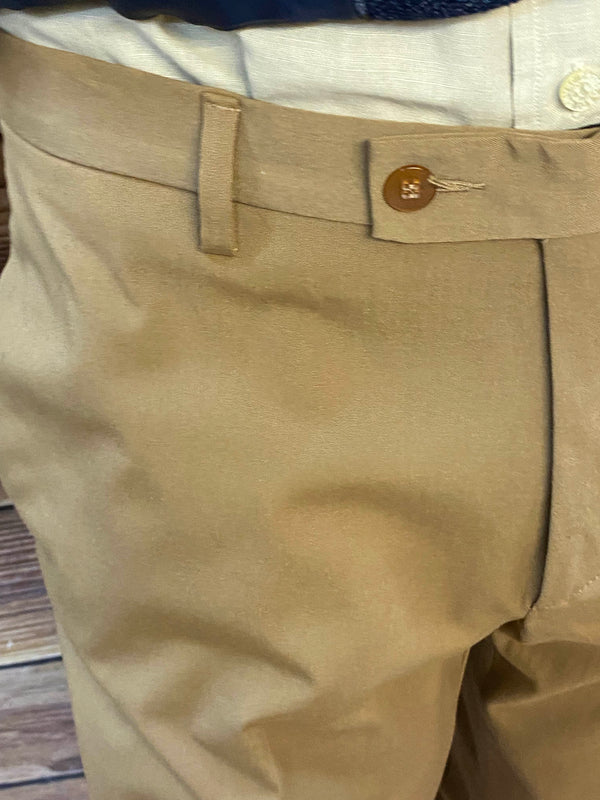 Beige Knickerbockerhose mit Bundverschluss vom 20er Jahre Herren Outfit Gr. 50