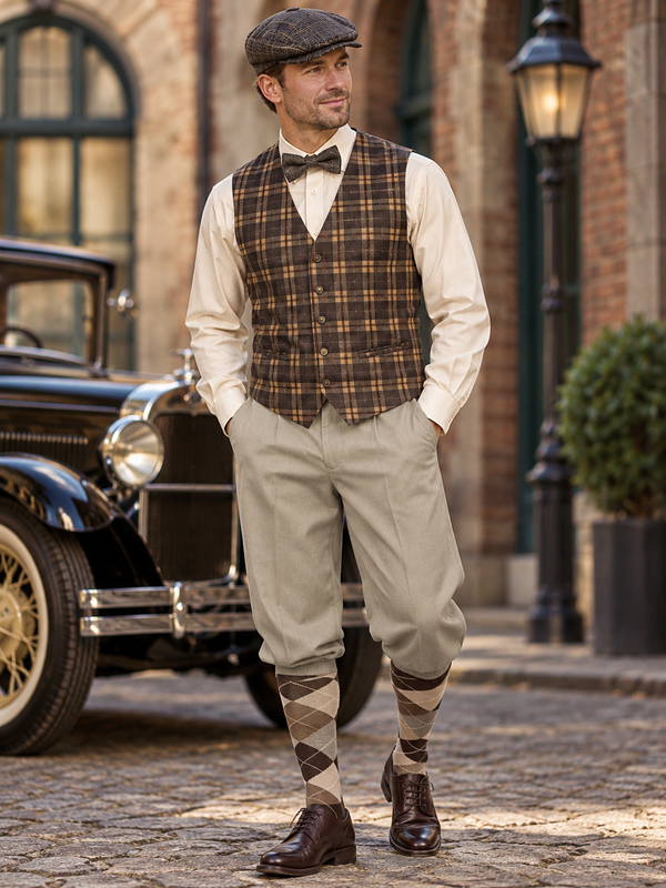 20er Jahre Herren Outfit Gr. 54 – Knickerbocker Vintage Unikat