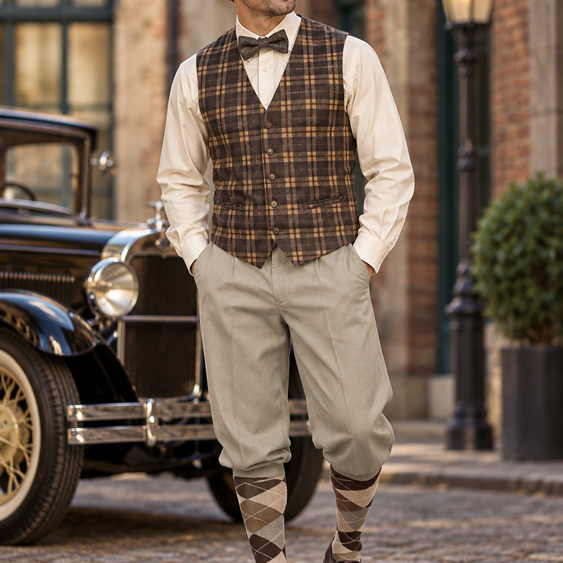 20er Jahre Herren Outfit Gr. 54 – Knickerbocker Vintage Unikat