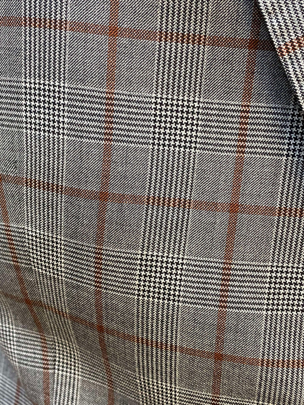 20er Jahre Herren Outfit kariert Gr. 56 mit Schiebermütze, Ansicht 3