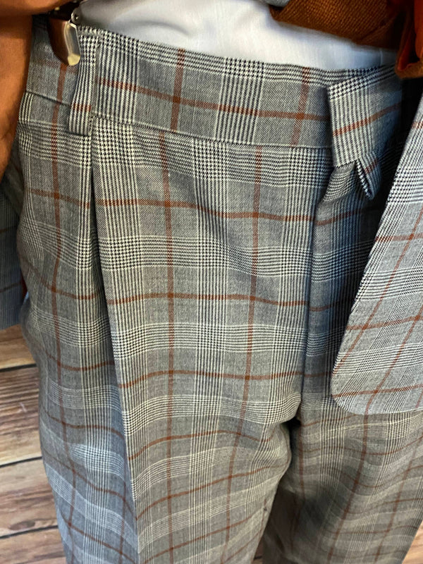 20er Jahre Herren Outfit kariert Gr. 56 mit Schiebermütze, Ansicht 4