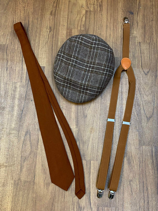 20er Jahre Herren Outfit kariert Gr. 56 mit Schiebermütze, Ansicht 6