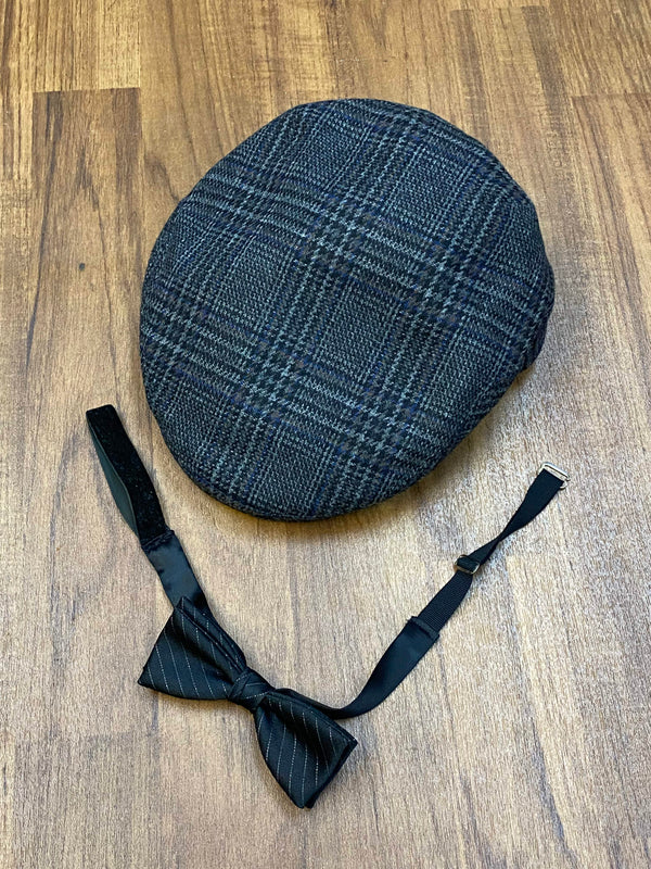 20er Jahre Herren Knickerbocker Outfit Gr. 50 – Nadelstreifen & Schiebermütze