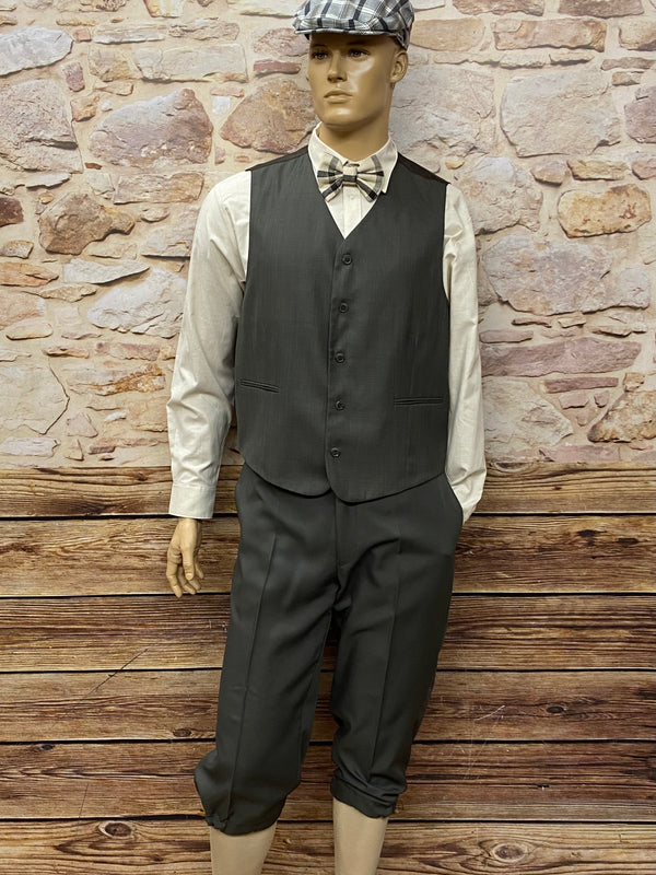 „Peaky-Blinders-Weste mit Knickerbocker, graues 1920er Herren-Outfit Gr. 54“