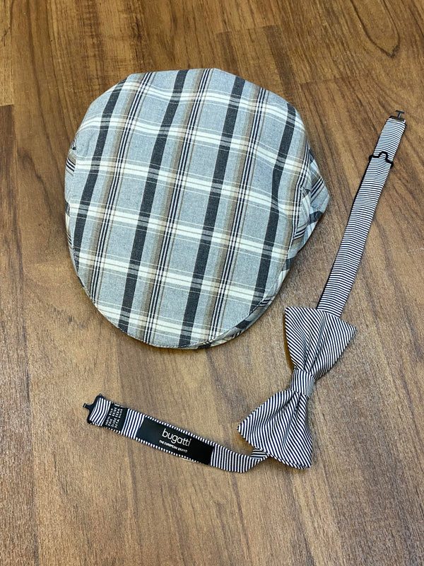 20er Jahre Herren Outfit Gr. 52 – Weste, Nadelstreifenhose & Schiebermütze