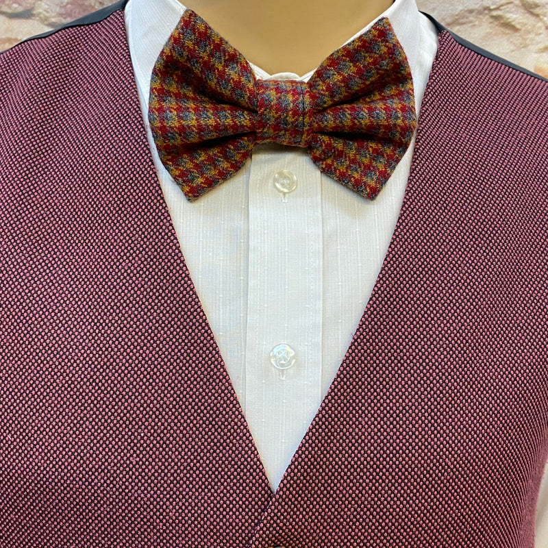 20er Jahre Herren Outfit Gr. 58 mit bordeauxroter Weste