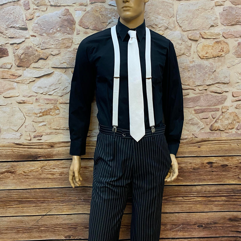20er Jahre Herren Nadelstreifenanzug Gr. 50/52 mit Accessoires