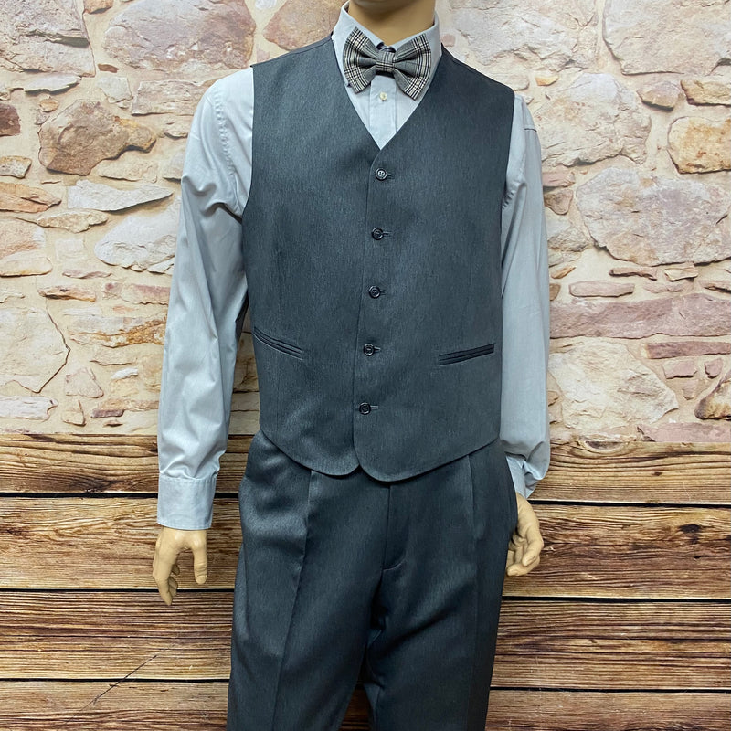 Weste, Schiebermütze, Hemd, Fliege und Knickerbocker im 1920er Stil – Outfit Herren Gr.54