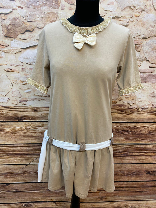 20er-Jahre Outfit (Gr. 36–38) – handveredeltes Unikat mit Cloche & Handschuhen