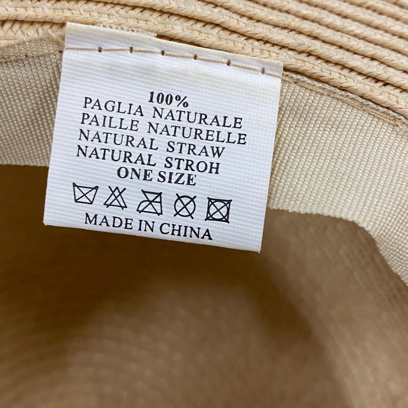 Florales Vintage Tageskleid in Größe 44 mit roséfarbener Schleife und passendem Strohhut mit Blütendetail Ansicht 4