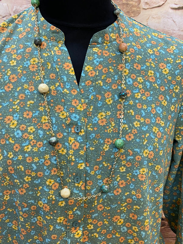 Vintage 20er Jahre Tageskleid mit Hut & Kette