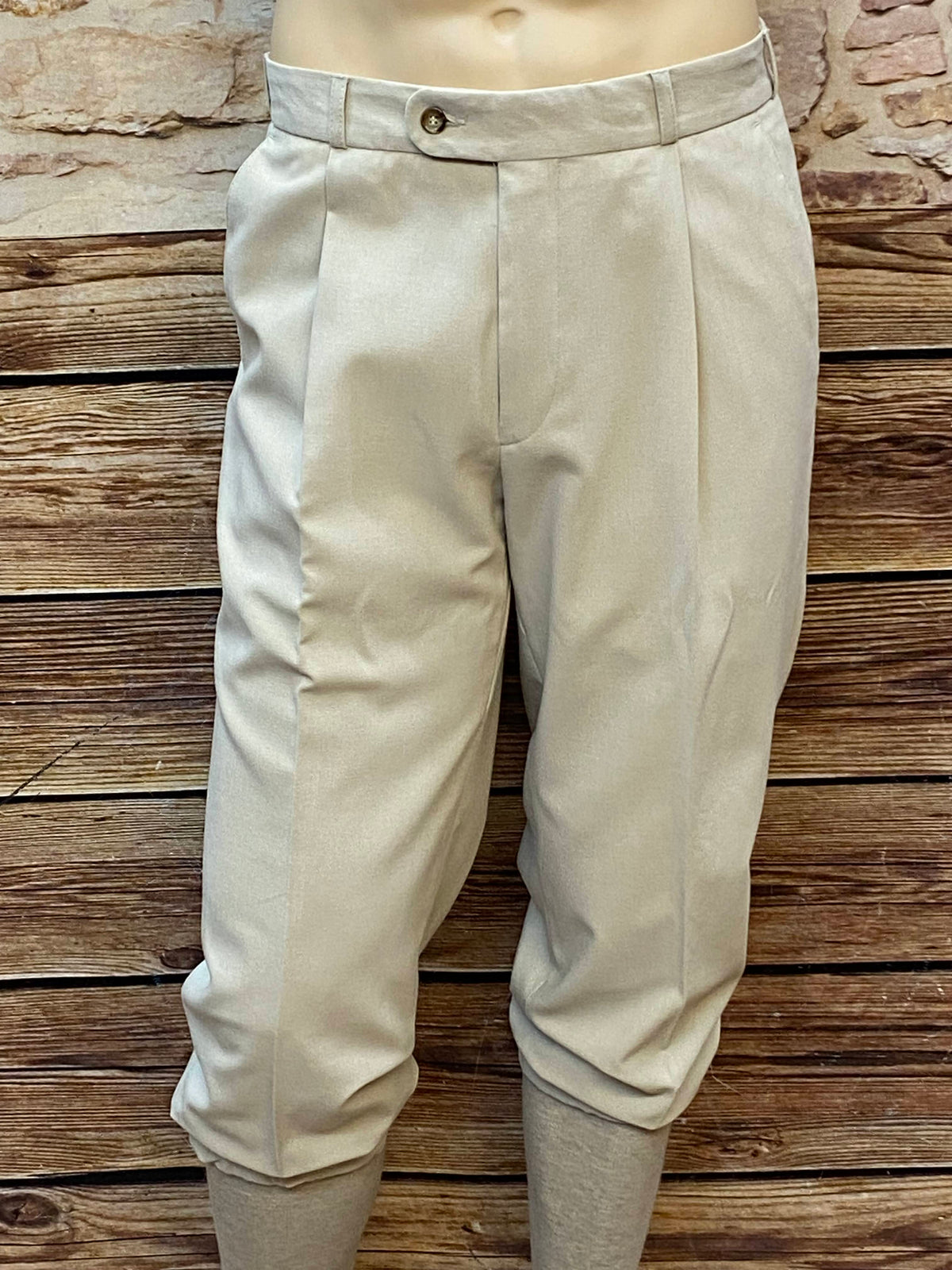 Beige Knickerbocker Hose im Stil der 1920er Jahre Größe 52